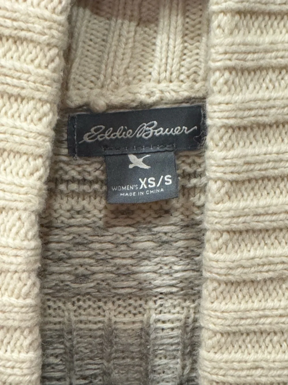 Eddie Bauer Reindeer Holiday Shrug Poncho Cardigan size XS/S